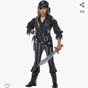 Girls pirate costume, medium